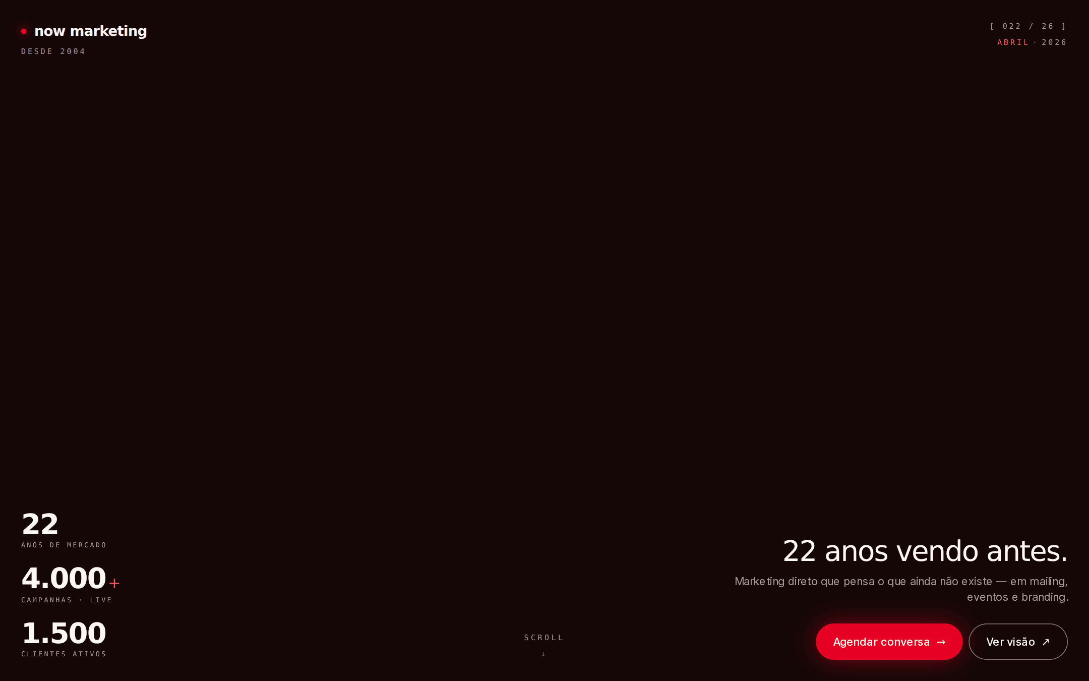 Now Marketing site preview